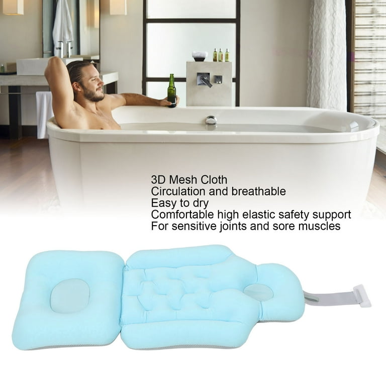 Large Full Body Bath Pillow, Spa Cushion Shower Bathtub Tub