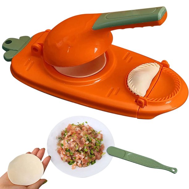 Molde de plástico 2 en 1 para hacer bolas de masa hervida, herramienta manual para hacer bolas de masa hervida, envoltorio de piel para bolas de masa hervida, molde para hornear, repostería, artefacto