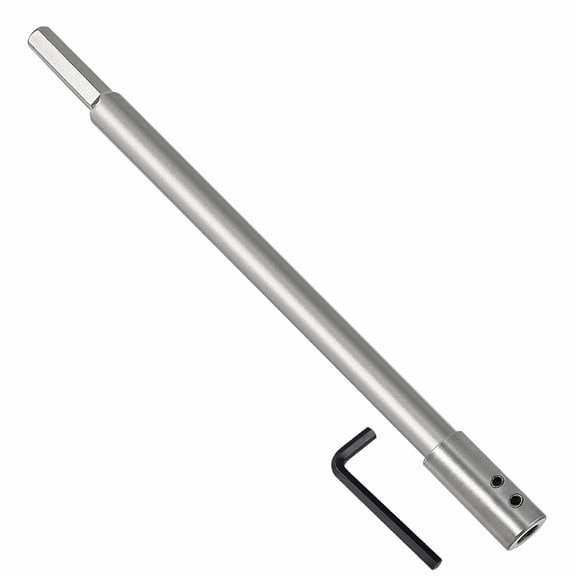CATPAN 10 Inch Forstner Bit Extension Extra Long Drill Bit,Extension for Adding Over 8-3/4" of Drilling Depth ,Made of high carbon steel(10" for 3/8" Round Shank or Hex Shank)