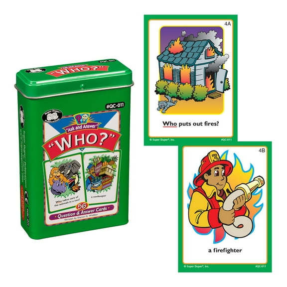 Super Duper Ask and Answer "Who" Cards QC011
