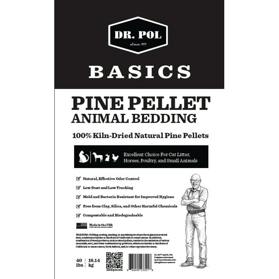 Dr. Pol Pine Pellets for Animal Bedding and Cat Litter, 40 lbs