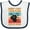 White and Navy, variant on Inktastic Drummer Funny Retro Plans With My Drums Boys or Girls Baby Bib