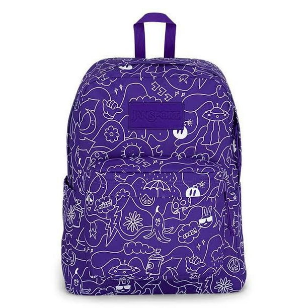 Mochila Jansport Superbreak Plus Dub Doodle Purple JS0A4QUEGX6