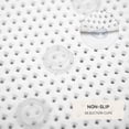 thumbnail image 4 of Tub Non Slip Mat Soft Foam Bath Mat For Jacuzzi Or Shower Nonslip Bathtub Mat With Drain Holes & Suction Cups For Smooth Surface Bathtub Non Slip Mat For Daily Bathing (White, 36''X17''), 4 of 17
