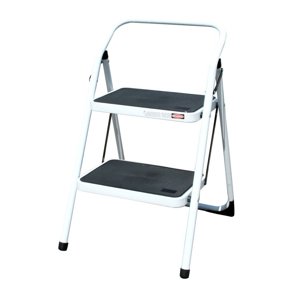 Curver 2 Tier Foldable Stepstool Grey Step Ladder 