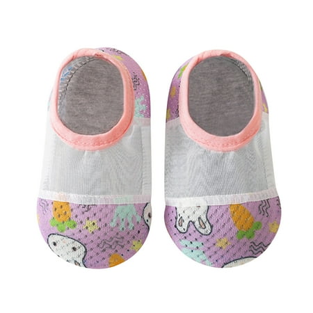 

MPWEGNP Boys Girls Animal Prints Cartoon Socks Toddler Breathable Mesh The Floor Socks Barefoot Socks Non Slip Shoes Baby Crib Shoes Baby Boy High Tops