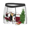 thumbnail image 2 of Haiem Vintage Buffalo Plaid Christmas Camper Men's Boxer Briefs, Every Day Comfort Stretch Cotton Moisture-Wicking Underwear-Small, 2 of 9