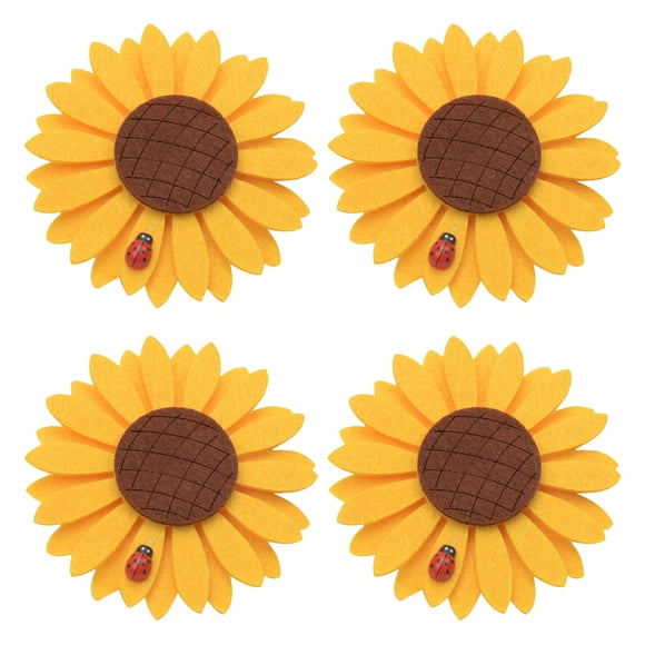 4 unids Cortina Flor Hebilla Cortina Sun Girasol Tiebacks Sunflower Cortina Holdbacks