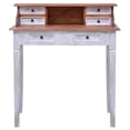 thumbnail image 2 of vidaXL Writing Desk with Drawers 90x50x101 cm Solid Reclaimed Wood, 2 of 5