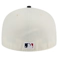 thumbnail image 4 of Men's New Era Cream Minnesota Twins Chrome 59FIFTY Fitted Hat, 4 of 6