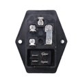 thumbnail image 4 of 3 Pin IEC320 C14 Inlet Module Plug Fuse Switch Male Power Socket 10A 250V, 4 of 5
