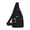 Black, variant on Oxford Cloth Shoulder Backpack, Adjustable Strap Crossbody Chest Bag, Outdoor Travel Backpack for Daily Commute