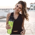 thumbnail image 5 of 30oz Crown Frog Bottle Spill Proof Tumbler with Top Handle and Straw Lid Stainless Steel Double Wall Insulated Tumbler Coffee Mug Gift for Women Men Travel Cup for Car (Lotus Frog), 5 of 5