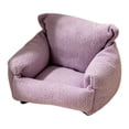 thumbnail image 3 of HILABEE Dollhouse Couch 1/12 Scale Accessory High Performance Multipurpose Arm Chair Purple, 3 of 9
