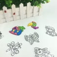 thumbnail image 5 of Cartoon plastic painting template baking painting pendant DIY educational graffiti mold PS transparent plastic sheet, 5 of 5