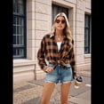 thumbnail image 4 of Camisas de Franela con Sobrecamisa A Cuadros Amarilla XXL, 4 of 8