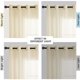 thumbnail image 4 of Jiuzhen Cortinas Semitransparentes Para Sala De Estar – 63 Pulgadas De Largo Con Alzapaños Con Ojales Filtrantes De Luz, Cortinas Para Ventana Para Cocina/Oficina, 42 Ancho X 63 L, Juego De 2 Paneles,, 4 of 5