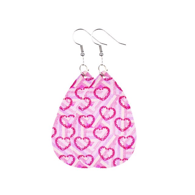 Sonducket Pendientes de araña Gota de agua de cuero Pendiente de oreja Ángel Estampado Pendiente colgante exagerado Banquete de San Valentín Ropa, zapatos y accesorios Miscelánea tipo 11 Sonducket AP010117-10