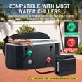 thumbnail image 3 of Jocisland Inflatable Cold Plunge Tub for Athletes, Ice Bath Tub with Insulated Lid Non-Slip Mat, Water Chiller Compatible, Portable for Outdoor & Indoor Recovery, 150 Gal, 59"L x 32"W x 28"H, 3 of 9