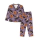 thumbnail image 1 of Balery Vintage Halloween Black Cat Conjunto de Pijama con Estampado para Mujer, Conjunto de Dos Piezas con Manga Larga, Ropa de Dormir Suave con Bolsillos, Pijamas Cómodos-X-Large, 1 of 7