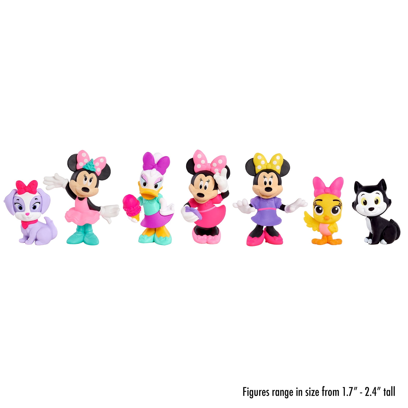 Disney Junior Mickey Mouse 7-Piece Figure Set, Kids Toys for Ages 3 Up, Size: 6.0 inches; 2.0 inches; 10.0 Inches