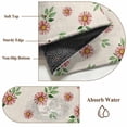 thumbnail image 6 of 2x3 Ft Entryway Area Rug, Country Flower Kitchen Rug Runner Washable Floor Mat, Pink Daisy Floral Retro Plant Leaf Non Slip Indoor Door Mat Throw Carpet for Bathroom Living Room Bedroom, 6 of 8