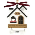thumbnail image 2 of 2025 New Home-New Beginnings Christmas Ornament 1st Christmas In Our New Home Ornaments Handicraft Ribbon 2 Layer Wooden 3D Stereoscopic House Graphics Engraving Fonts Christmas Tree topper, 2 of 9