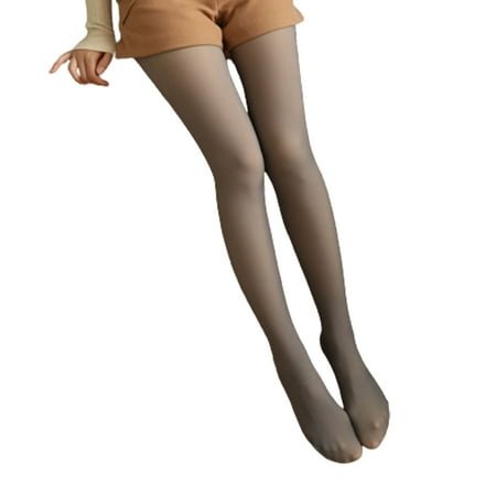 

Tights for women transparent warm and velvet thickening heating naked leg artifact