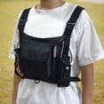 thumbnail image 1 of Paquete De Pecho Con Chaleco, Bolso Deportivo En El Pecho, Negro Elegante Para Senderismo, 1 of 7
