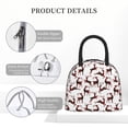 thumbnail image 4 of Daiia Christmas Plaid Moose Pattern Lunch Bag , Insulated Lunch Box, Small Leakproof Cooler Food Lunch Containers Reusable High Capacity Lunch Tote Bags-One Size, 4 of 6