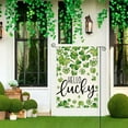thumbnail image 5 of Uuowzo Happy St Patrick's Day Garden Flags for Outside, Lucky Clovers Small Seasonal Decoration for Holiday Irish Anniversary Yard Outdoor Decor 12x18 Inch, 5 of 5