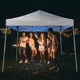 thumbnail image 4 of Ktaxon 10ft x 10ft Ez Pop Up Canopy Tent with Lights,LED Frame Canopy,Outdoor Sun Shade Shelter Built-in LED Light Strips,Beach Tent,Outdoor Gazebo for Party Wedding Camping BBQ Events,White, 4 of 14