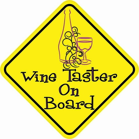 - StickerTalk® Brand 5in x 5in Wine Taster On Board Magnet Vinyl Magnetic Hobby Bumper