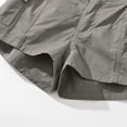 thumbnail image 7 of RYRJJ Cargo Shorts for Women with Pockets Elastic High Waist Lightweight Outdoor Shorts for Summer Casual Loose(Gray,M), 7 of 7