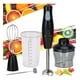 thumbnail image 2 of Batidora De Inmersión De Mano Multifunción 5 En 1, Exprimidor, Picadora de Carne, Máquina de Complementos Alimenticios, Espumador de Leche, Batidora de Huevos 500W, Negro, 2 of 5