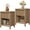 Natural Oak, variant on SICOTAS 26" Tall Farmhouse Nightstand Set of 2 with Drawer, Modern Beside Table with Minimalist Fluted Design & Handle-Less Storage Engineered Wood Bed Side Table for Bedroom, Natural Oak