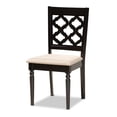 thumbnail image 3 of Baxton Studio Ramiro Modern and Contemporary Sand Fabric Upholstered and Dark Brown Finished Wood 5-Piece Dining Set, 3 of 9