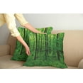 thumbnail image 2 of Ambesonne Green Throw Pillow Cover 2 Pack, Spring Forest Bush Rural, 20", Green, 2 of 7