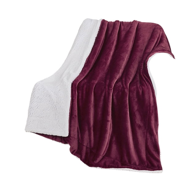 Mantas Cálidas para el Invierno, Manta de Lana de Flanela de Doble Capa 127x152cm, Acogedor Peluche Infantil, Mantas Gruesas para el Invierno