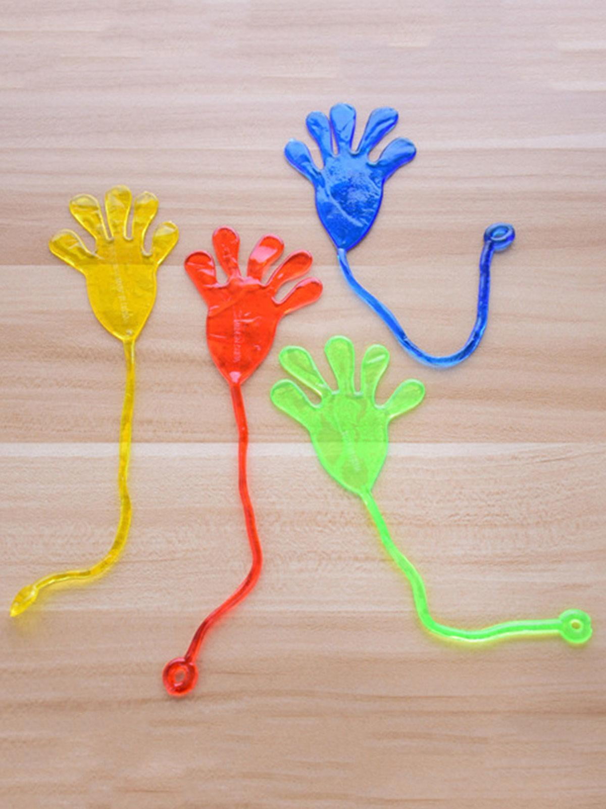 glitter sticky hands