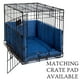 thumbnail image 5 of Pet Dreams Parachoques para jaula de perro, forro cómodo y protector de cola de perro para el interior de la jaula, se adapta a jaulas iCrate de 18, 24, 30, 36, 42 y 48 pulgadas (mezclilla pequeña de, 5 of 5