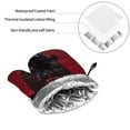 thumbnail image 6 of Cauagu Black Panther Red Background Print Oven Mitts and Pot Holders 4 pcs Set,Extra Thicken Long Kitchen Oven Glove Potholders BBQ Gloves-Oven Mitts and Pot Holders(11 Inch), 6 of 6