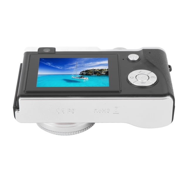 Cámara Digital Vintage, Cámara Portátil 4K HD 64MP Con Pantalla De 2.4 Pulgadas, 16x Zoom Digital, Cámara De Video Recargable Para Estudiantes Principiantes