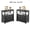 Black, variant on Favory Side Table Living Room, Narrow End Table with Drawer and Shelf, 3-Tier Sofa End Table for Small Space, Espresso