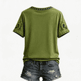 thumbnail image 4 of Stralyhd Magic Book Women Tops Broomstick Shirt Funny Witch Quote Tee Autumn Leaves V Neck Pullover Shirts 3XL, 4 of 4