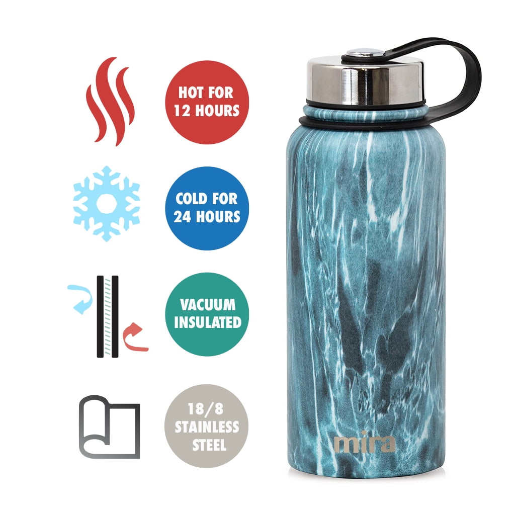 Insulated Vacuum Flask Thermos 32oz 20hrs Hot 24hrs Cold