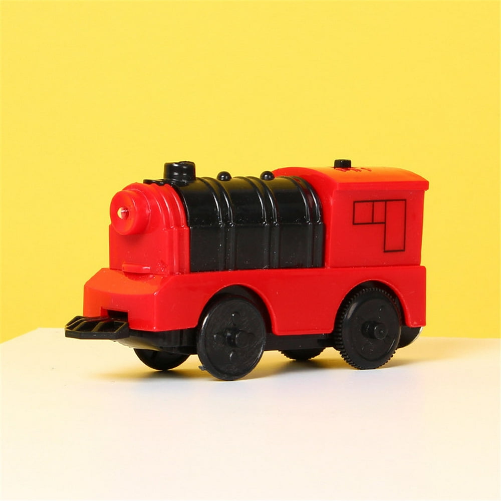 Akoyovwerve Train Toy Battery Powered Engine Train Kids Wooden Railway