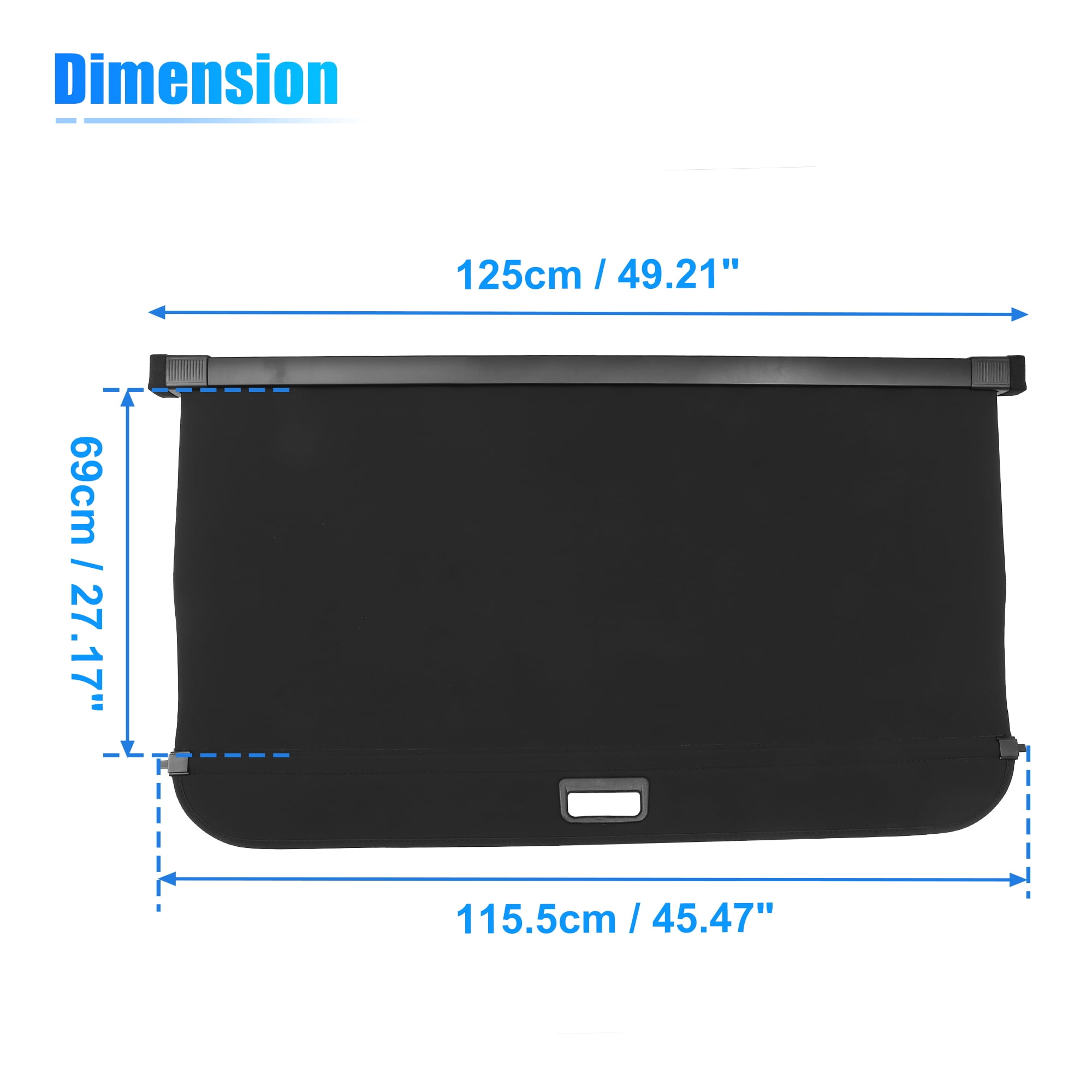 Unique Bargains Retractable Cargo Cover Rear Trunk Cover Shield Shade for BMW X5 2008-2018