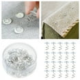20PC Clear Head Liner Car Roof Fabric Upholstery Screws Headliner Ceiling