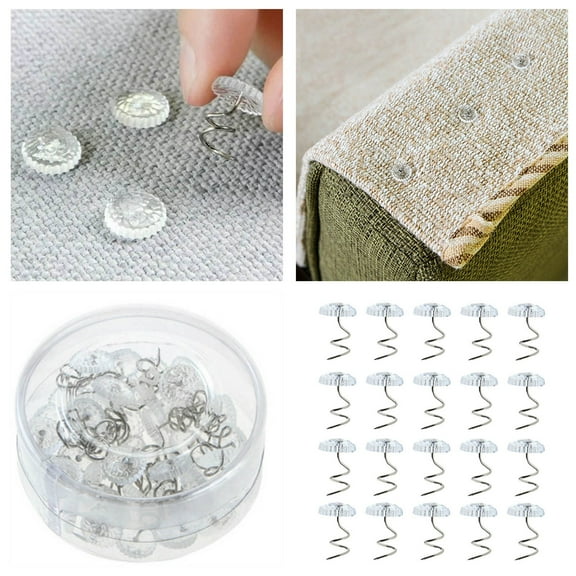 20 Piece Clear Headliner Car Roof Fabric Upholstery Screw Caps for Automotive Interior Ceiling